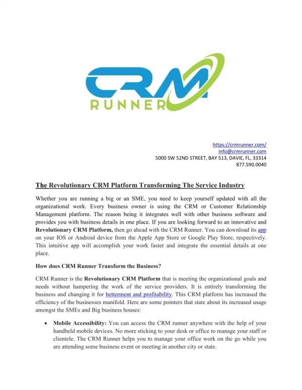 The Revolutionary CRM Platform Transforming The Service Industry
