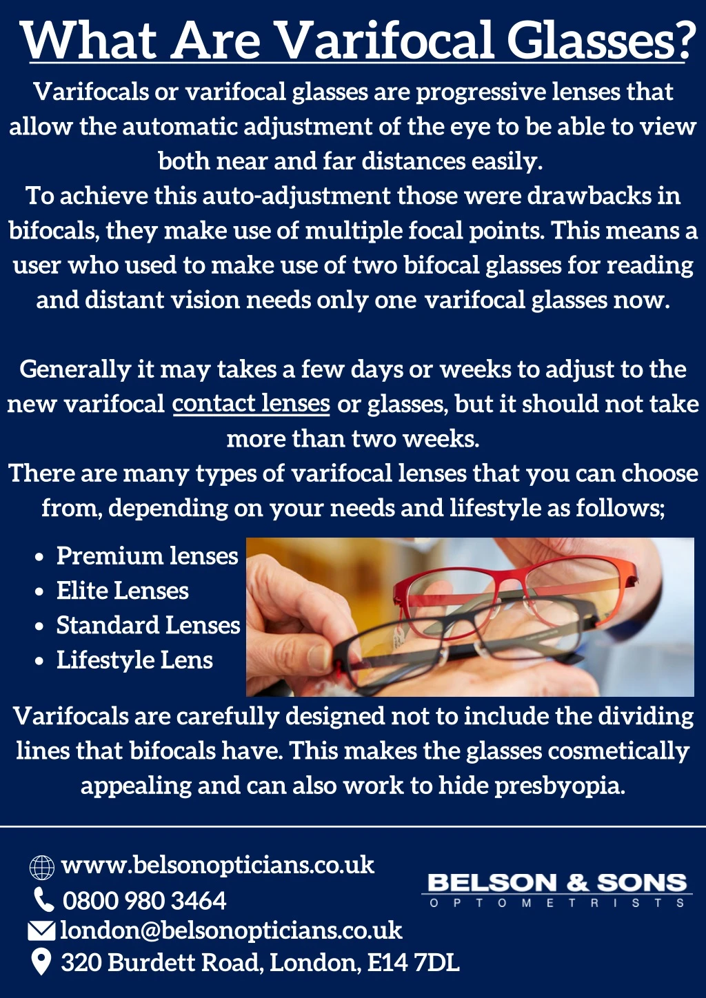 what are varifocal glasses varifocals