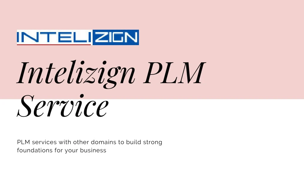 intelizign plm service