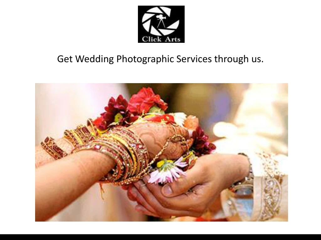 get wedding photographic services through us
