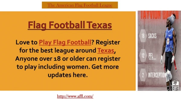 Flag Football Texas