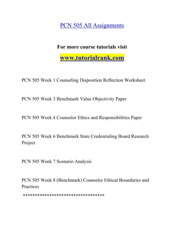 PCN 505 Inspiring Innovation- tutorialrank.com