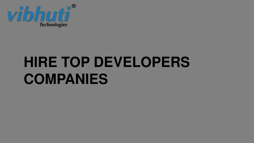 hire top developers companies