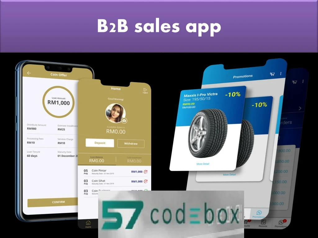 b2b sales app