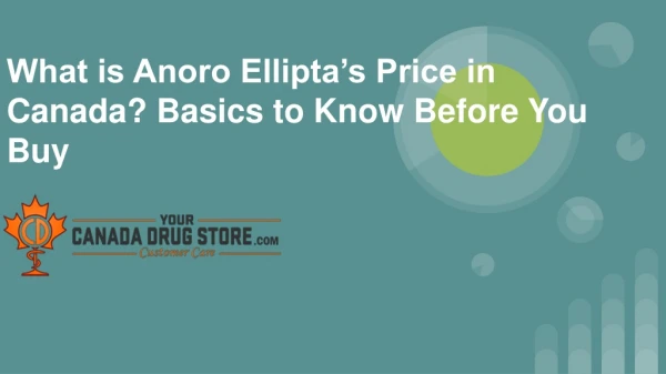 What is Anoro Ellipta’s Price in Canada? Basics to Know Before You Buy