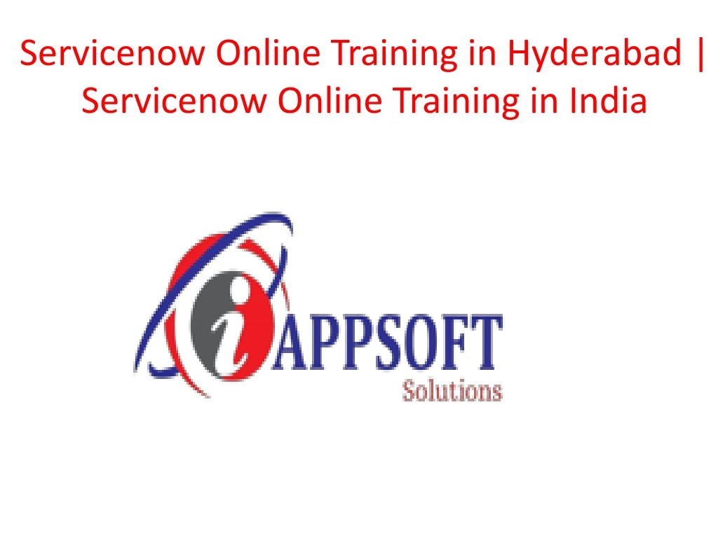 servicenow online training in hyderabad servicenow online training in india