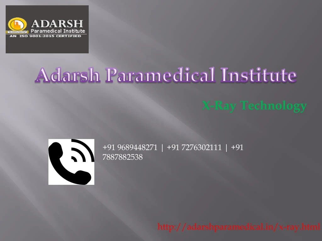 adarsh paramedical institute