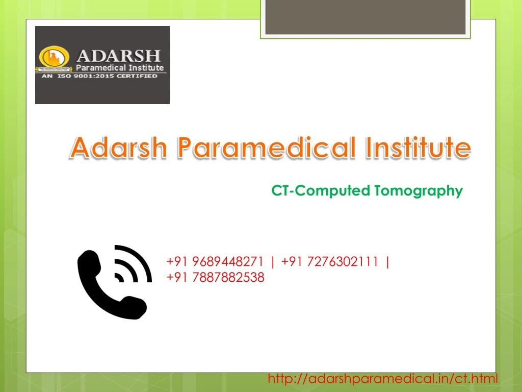 adarsh paramedical institute