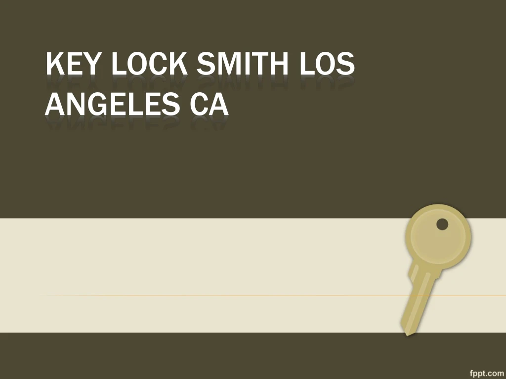 key lock smith los angeles ca