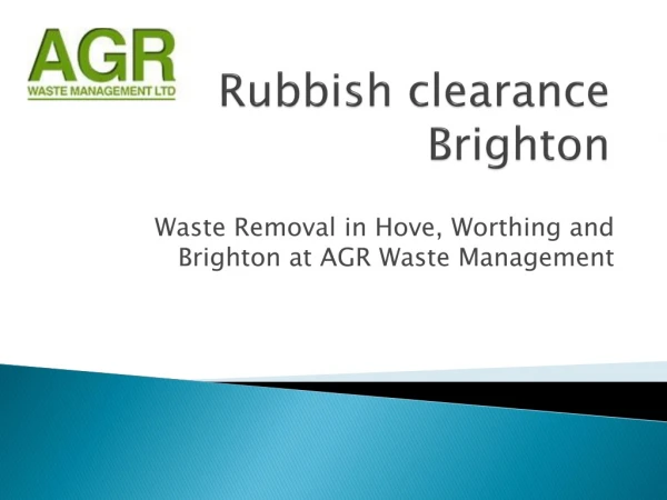 Rubbish & Waste Removal in Brighton