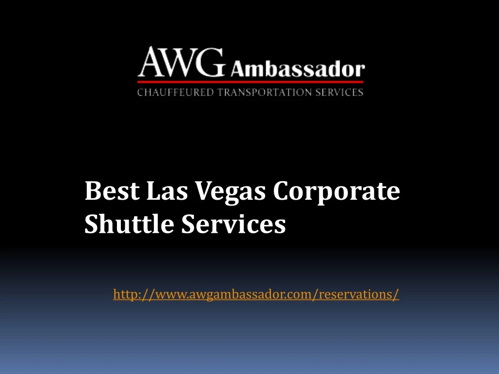 best las vegas corporate shuttle services