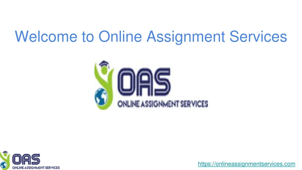 welcome to online assignment services