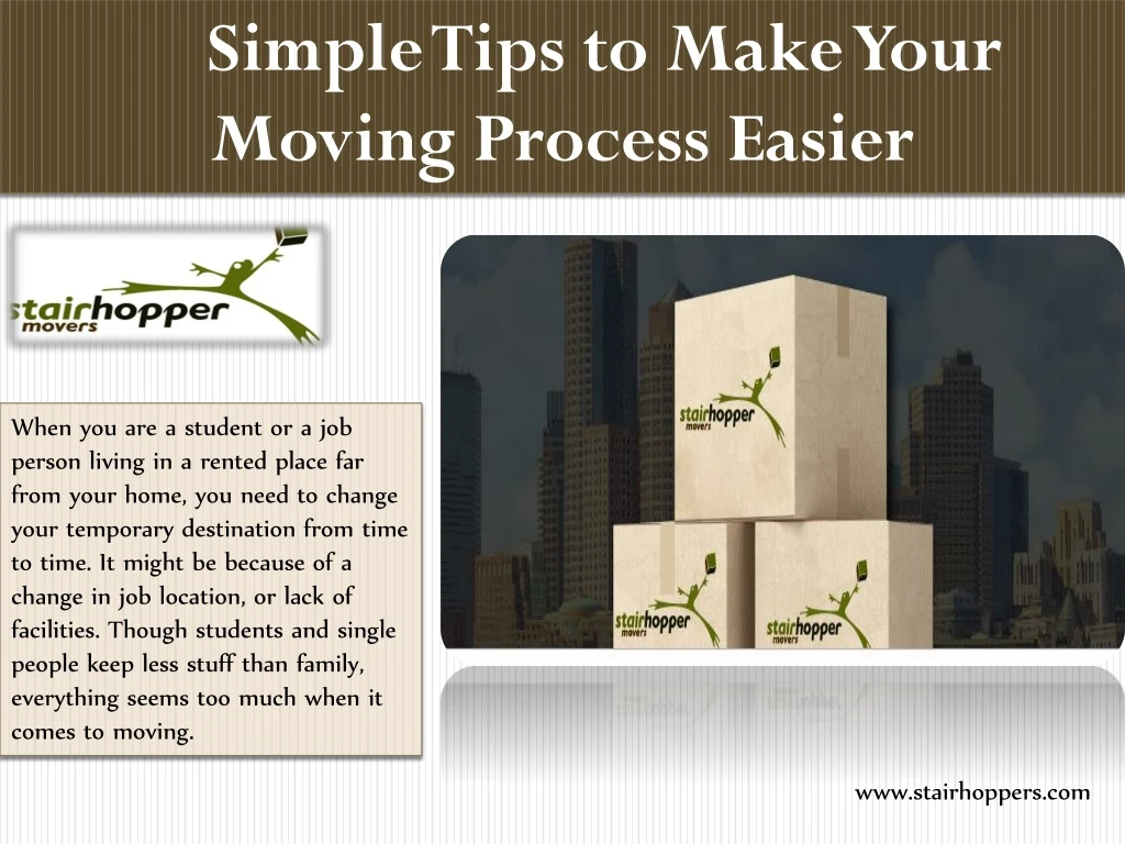 simple tips to make your moving process easier