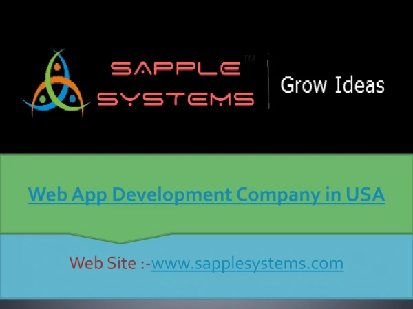 Web App Development Company in USA