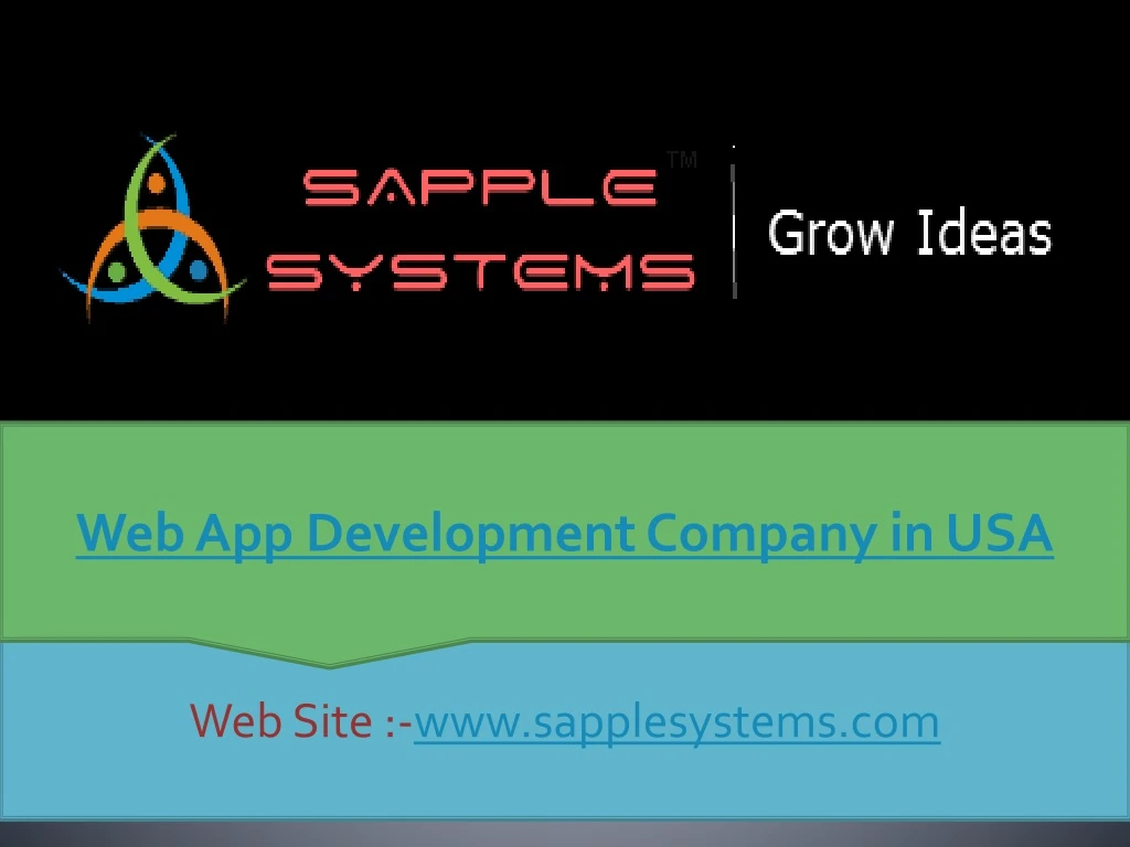 web app development company in usa