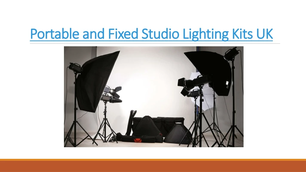 portable and fixed studio lighting kits uk