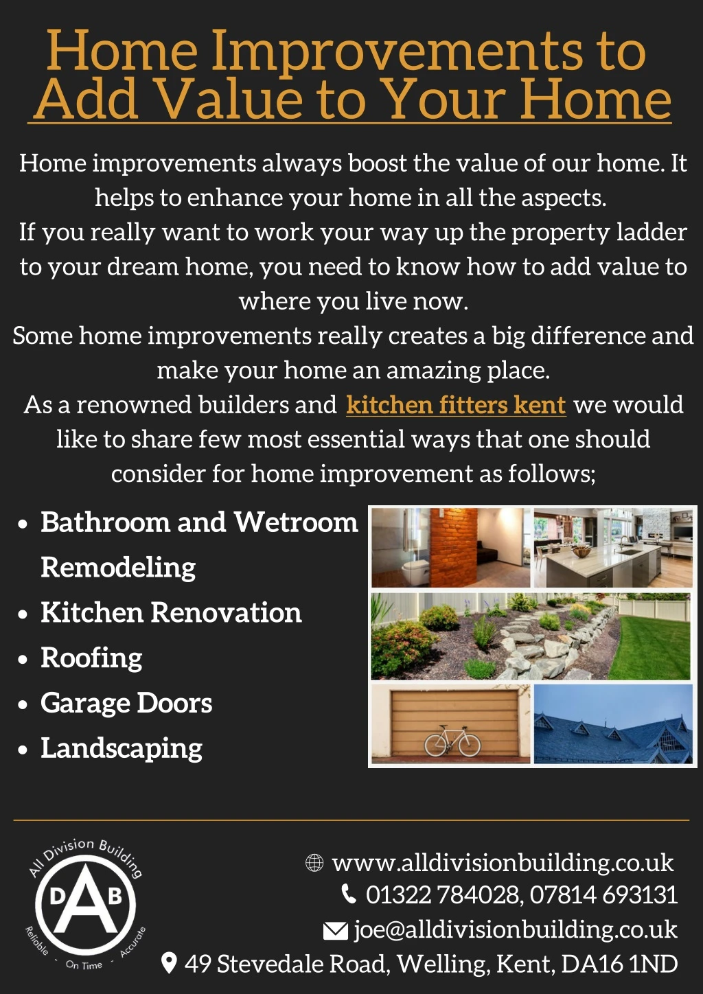 home improvements to add value to your home