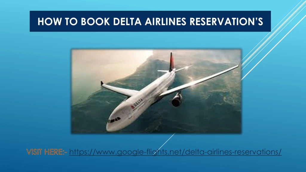 how to book delta airlines reservation s