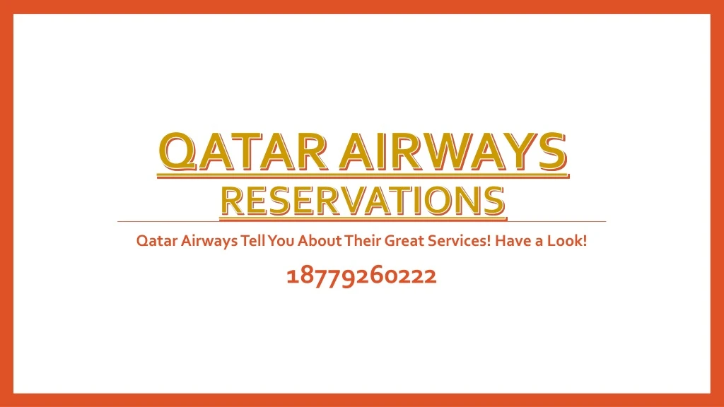 qatar airways reservations