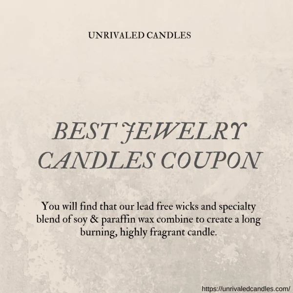 Best Jewelry Candles Coupon