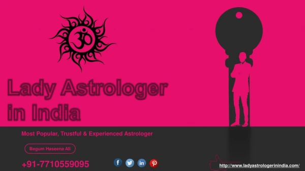 Lady Astrologer in India