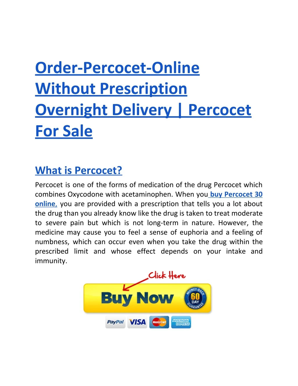 order percocet online without prescription