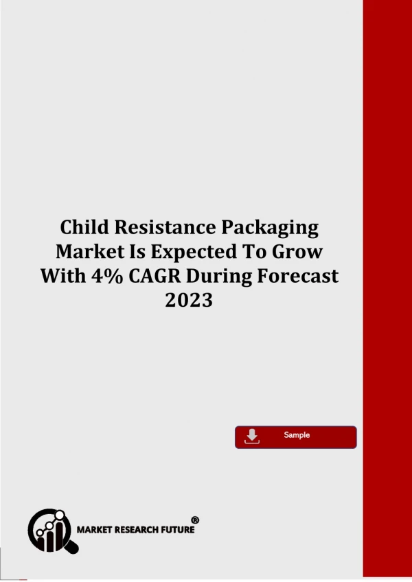 Child Resistance Packaging Market Sales Revenue, Worldwide Analysis, Competitive Landscape, Future Trends, Industry Size