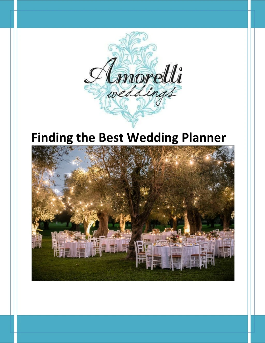 finding the best wedding planner