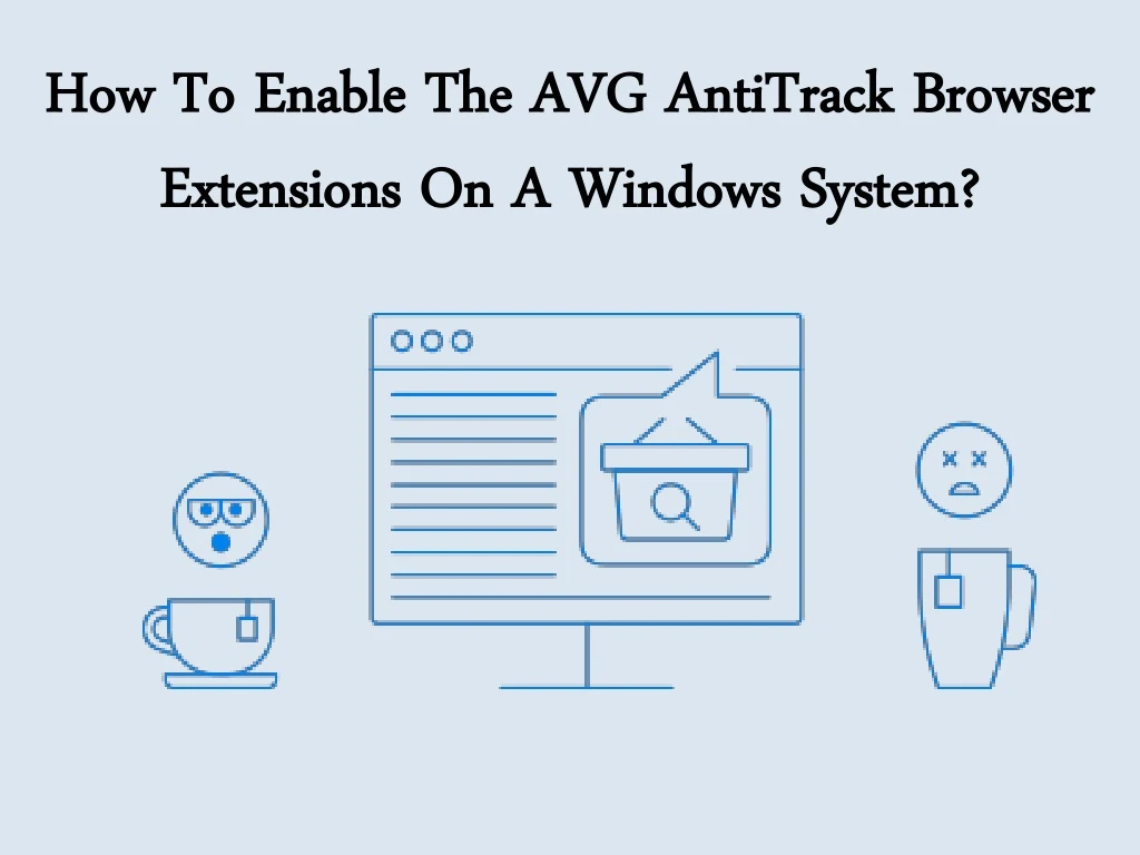 how to enable the avg antitrack browser