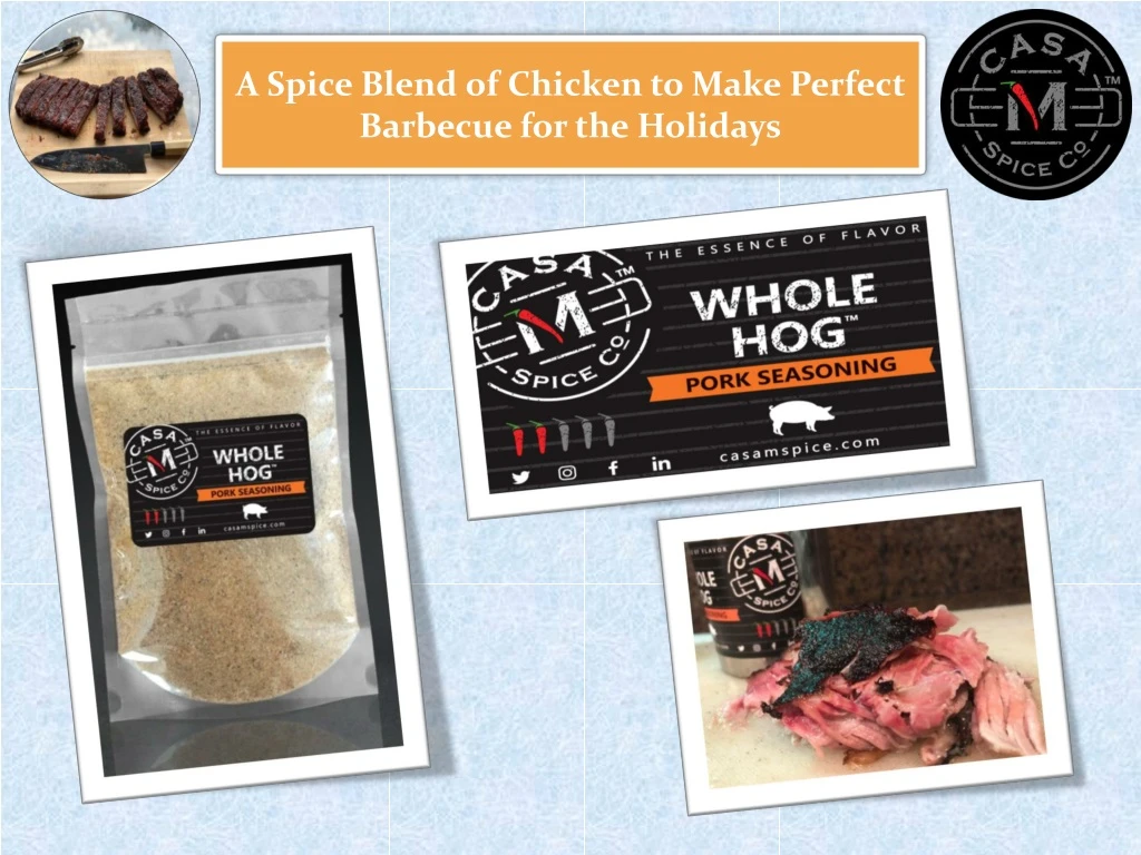 a spice blend of chicken to make perfect barbecue