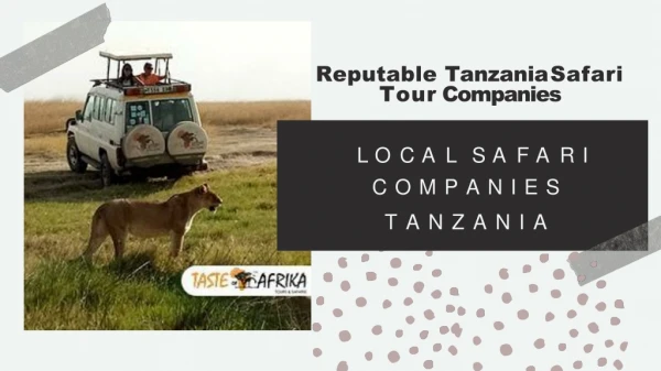 Local Safari Companies Tanzania - TasteofAfrika Safaris