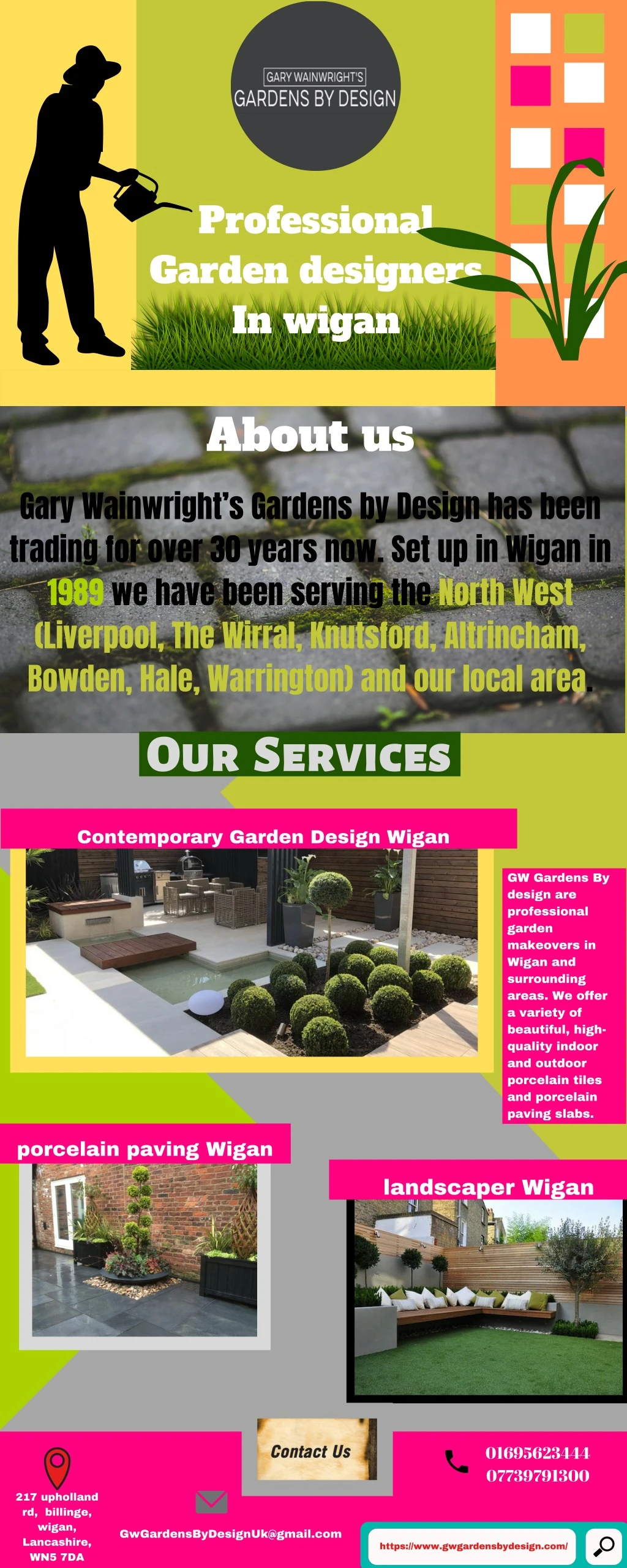 professional garden designers in wigan