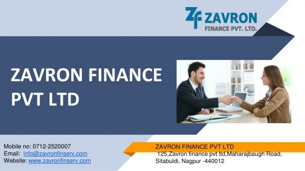 Instant Personal Loan- Zavron Finserv