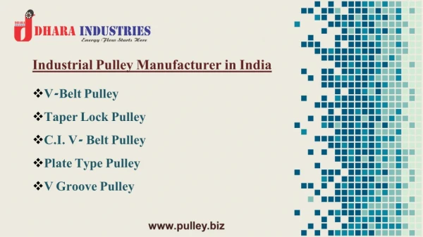 वी-बेल्ट पुली - v belt pulley – Manufacturer - Dhara Industries