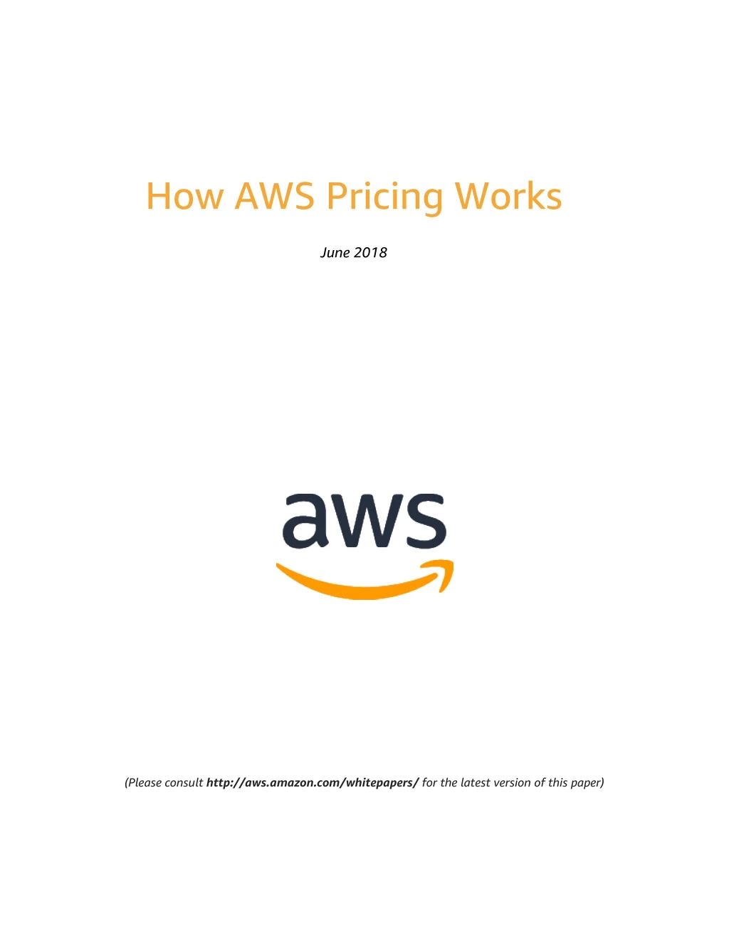 how aws pricing works