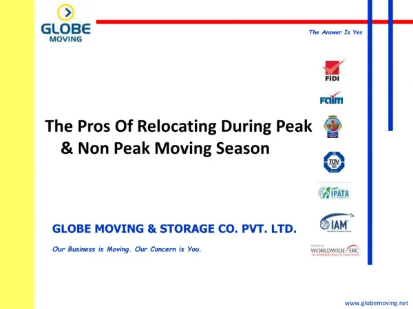 Relocating During Peak & Non Peak Moving Season