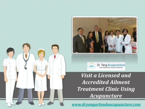 Licensed and Accredited Ailment Treatment Clinic Using Acupuncture