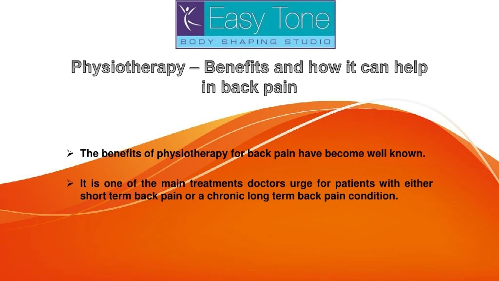 physiotherapy benefits and how it can help