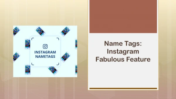 Name Tag: Instagram New Feature