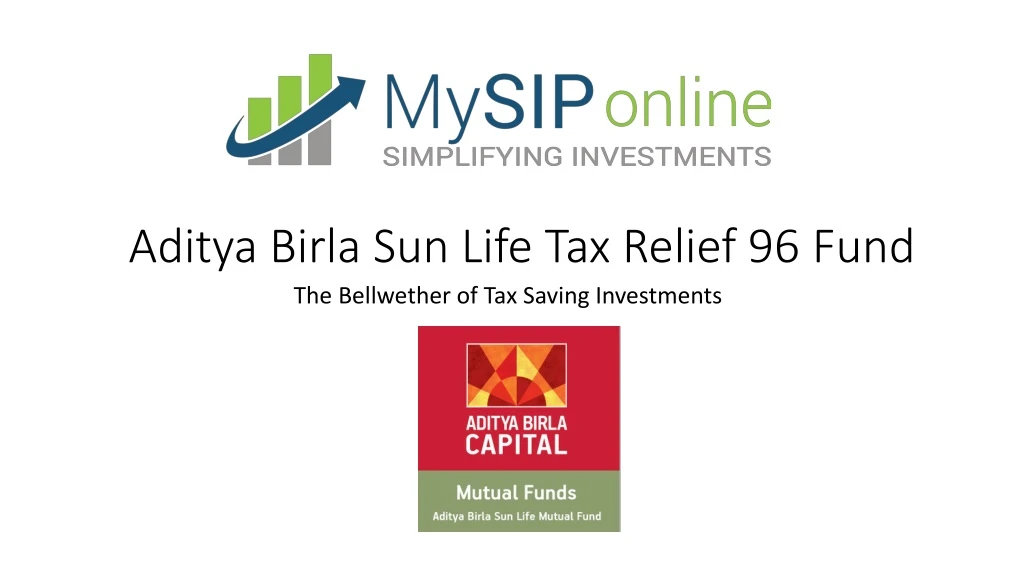 aditya birla sun life tax relief 96 fund