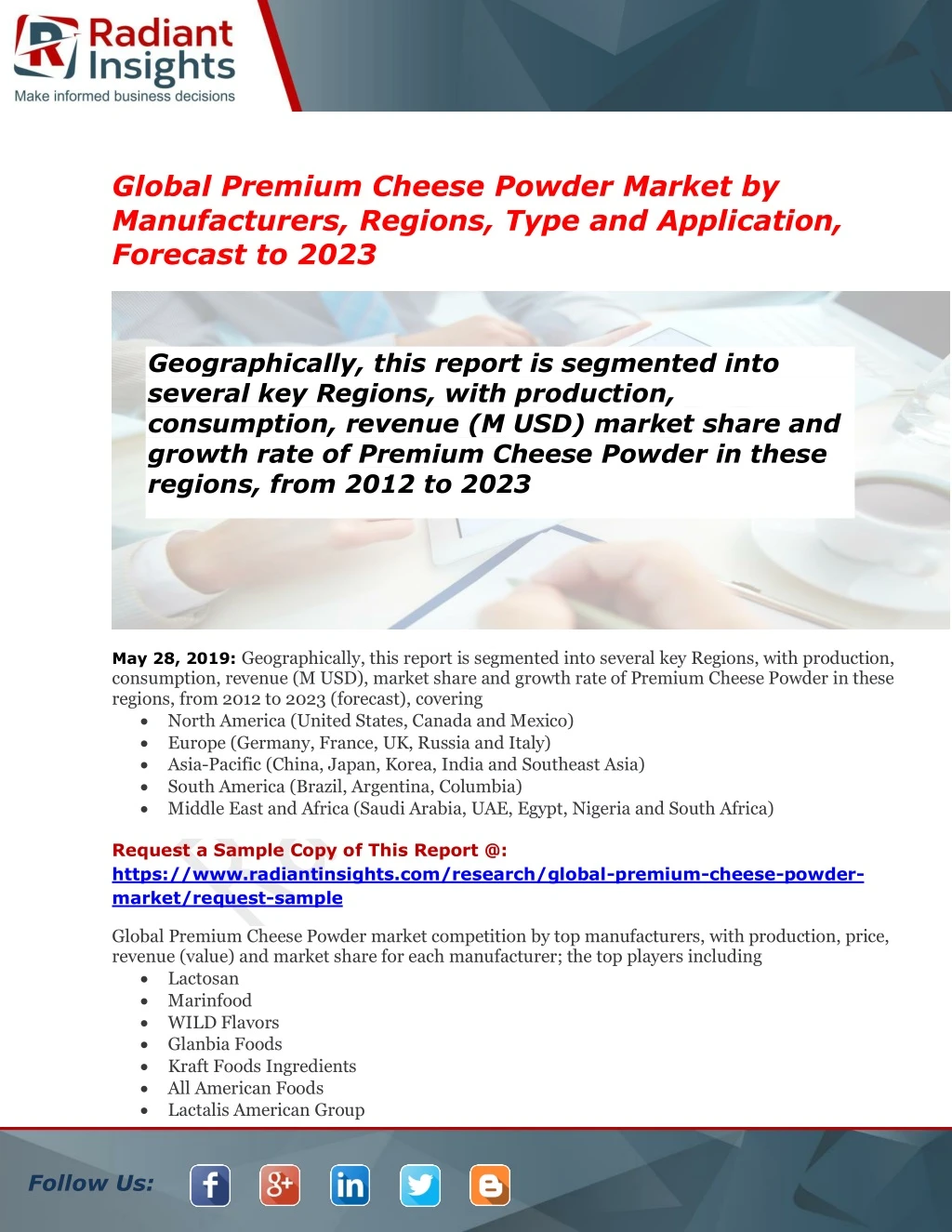 global premium cheese powder market