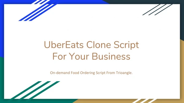 GoferEats - UberEats Clone Script From Trioangle