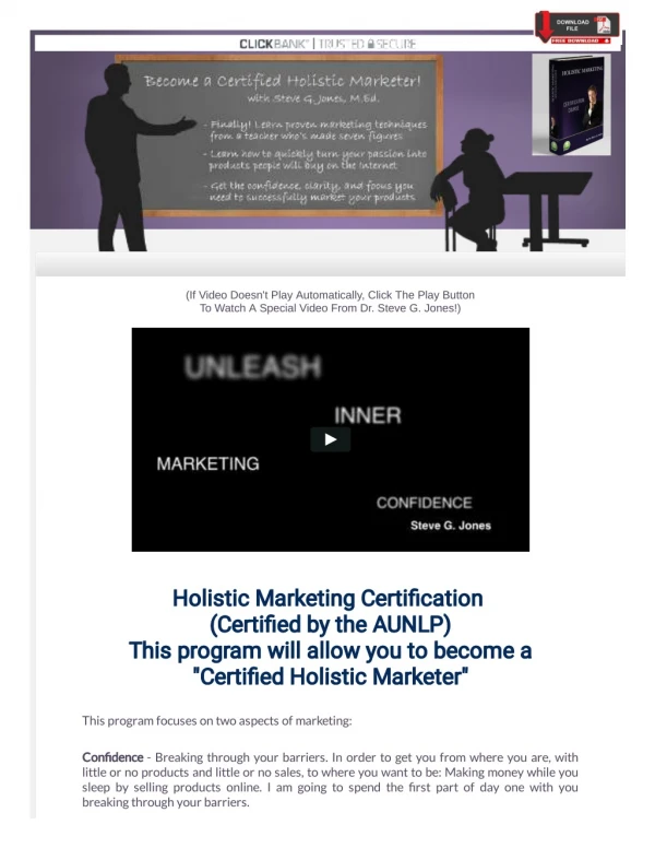 Basic Holistic Marketing Certification Online