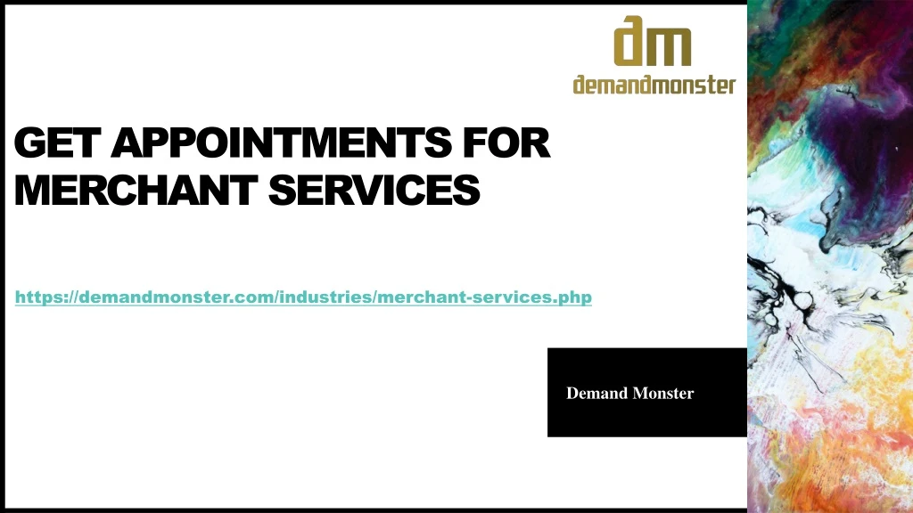 get appointments for merchant services
