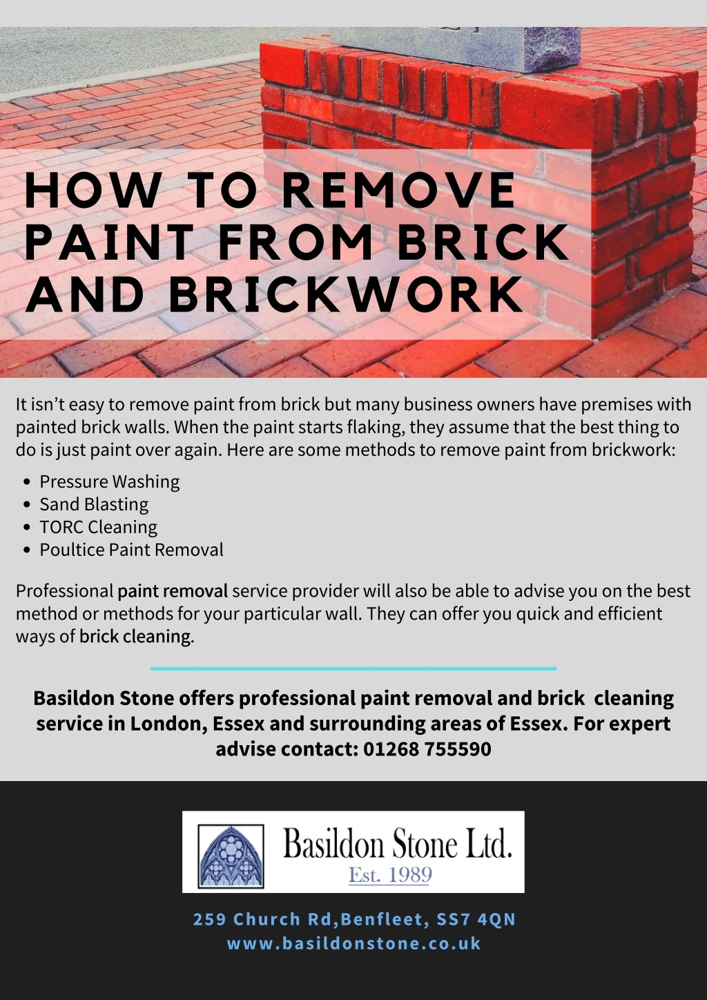 how to remove paint from brick and brickwork