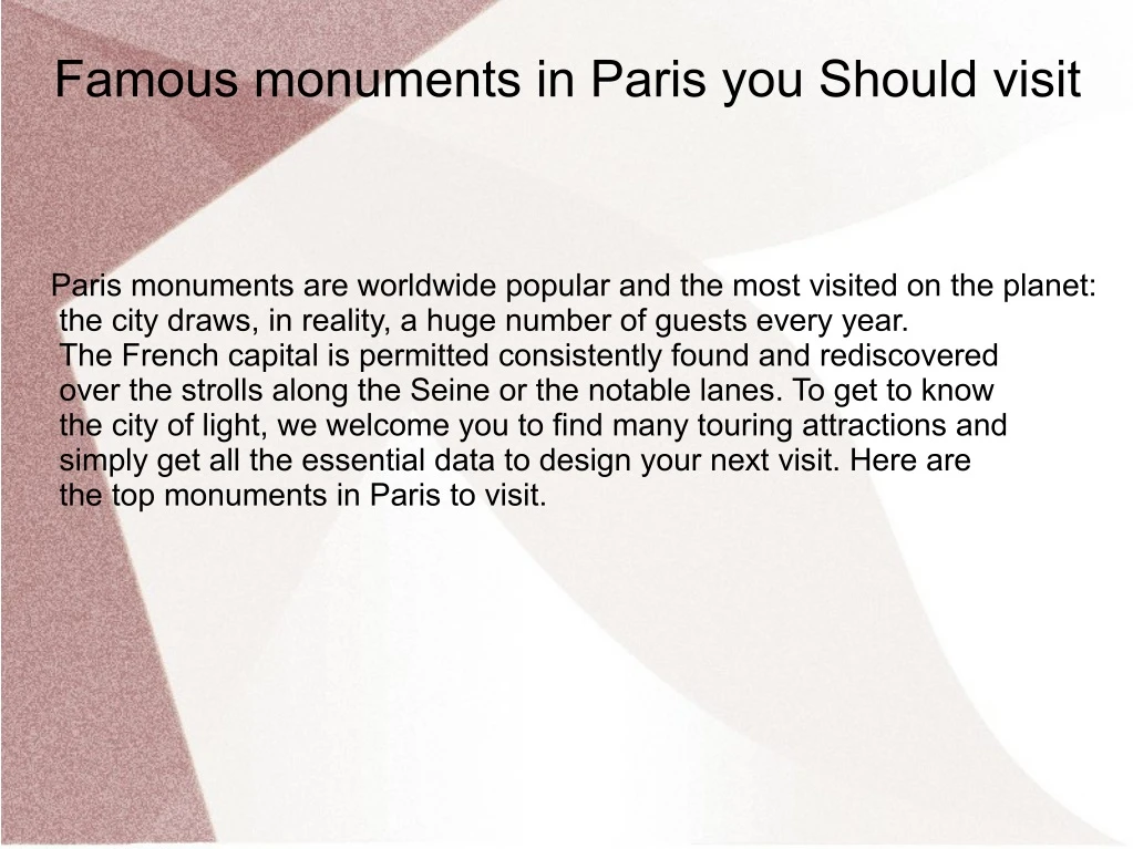 famous monuments in paris you should visit