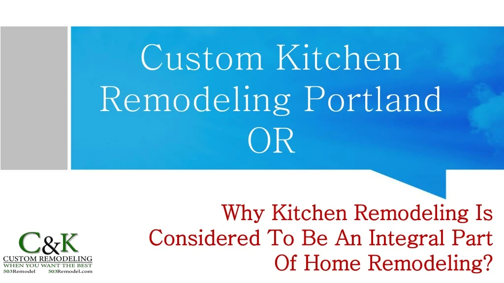custom kitchen remodeling portland or
