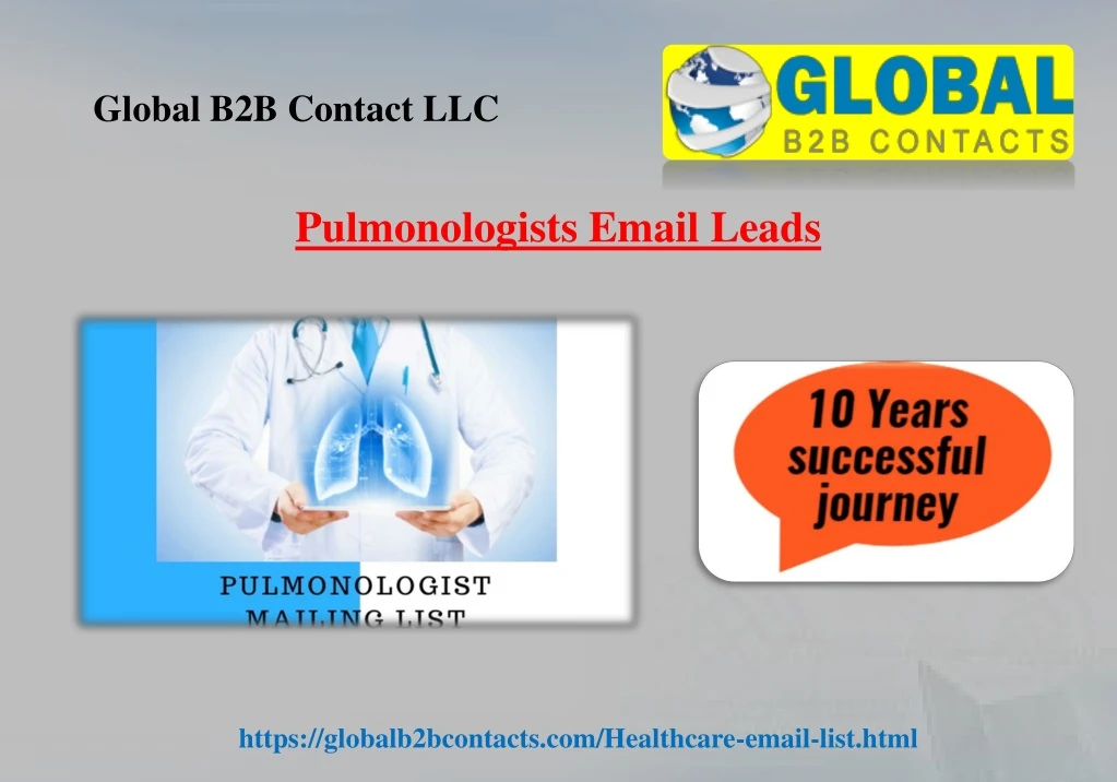 pulmonologists email leads