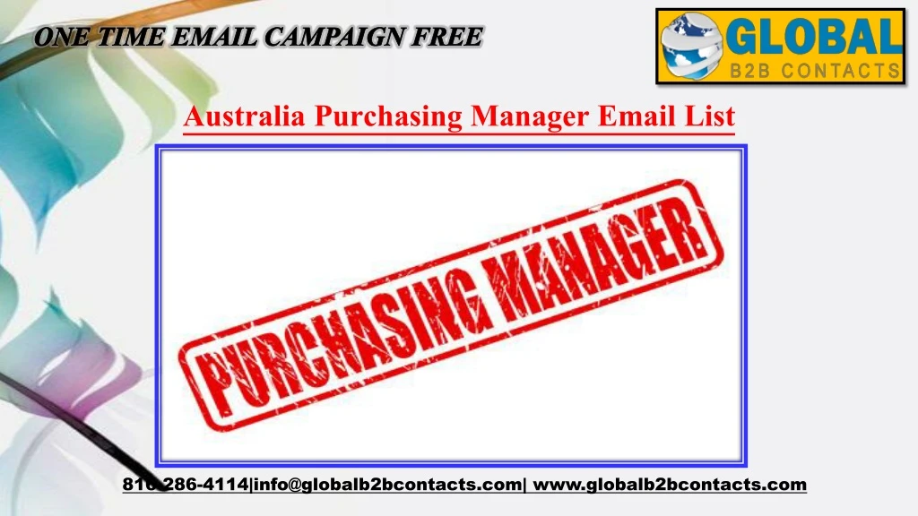 one time email campaign free