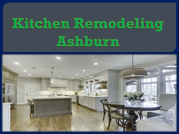 Kitchen Remodeling Ashburn